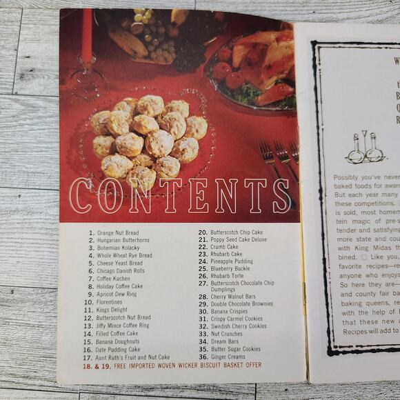 King Midas Baking Queens Favorite Recipes Cookbook Booklet 1960s VERY GOOD - Picture 2 of 12